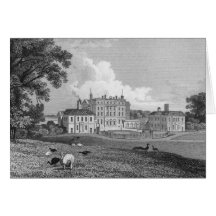 View of Chevening Place, engraved by S. Lacy Greeting Card