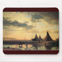 View of Chimney Rock by Albert Bierstadt Mouse Pad