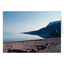 View of Dead Sea from north side, Israel Greeting Cards