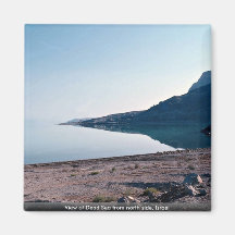 View of Dead Sea from north side, Israel Magnet