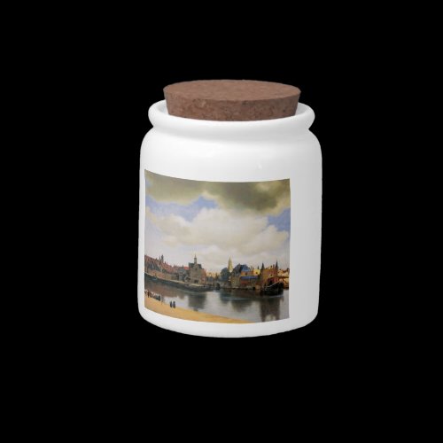 View of Delft by Johannes Vermeer Candy Dishes