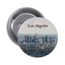 View of Downtown Los Angeles Pinback Button