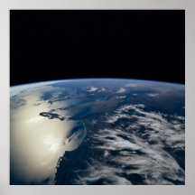 View of Earth from Space Shuttle Atlantis (STS-76) Poster