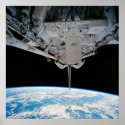 View of Earth from Space Shuttle Discovery posters