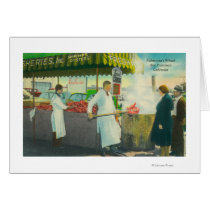 View of Fisherman's Wharf, Crabs Getting Card