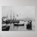 View of Galata in Istanbul from Sirkeci Port posters