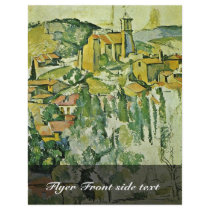 View Of Gardanne By Paul Cézanne (Best Quality) Full Color Flyer