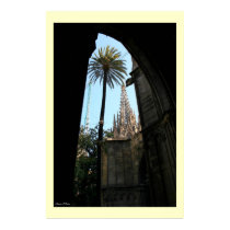 View of Gaudi's Cathedral posters