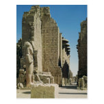 View of Great Court, entrance to the Hypostyle Postcards