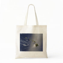 View of Hawaii from Space Canvas Bag