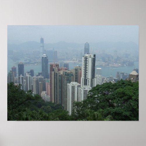 View of Hong Kong From The Peak Poster print