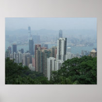 View of Hong Kong From The Peak Poster