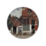 View of houses in Delft The Little Street Wallclocks