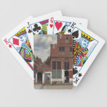 View of houses in Delft The Little Street Bicycle Card Decks
