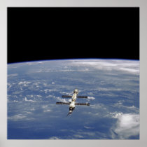 View of International Space Station from Atlantis Print