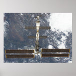 View of International Space Station from Atlantis Poster
