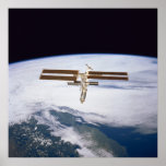 View of International Space Station from Atlantis Poster