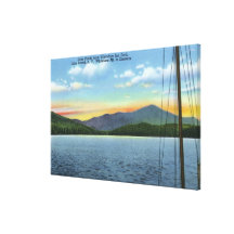 View of Lake from Whiteface Inn Dock Canvas Prints