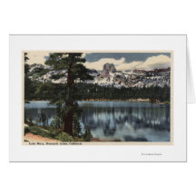 View of Lake Mary & High Sierra Mts. Greeting Card