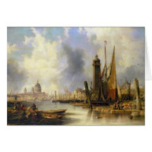 View of London with St. Paul's Greeting Cards