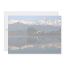 View of Macchapuchhre over Pokhara Lake, Pokhara, Announcement