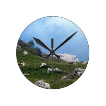 View of Malcesine, Lake Garda Clocks