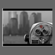 View of Manhattan Black and White postcards