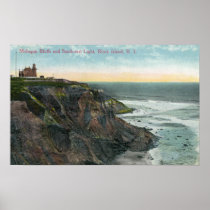 View of Mohegan Bluffs and Southeast Posters