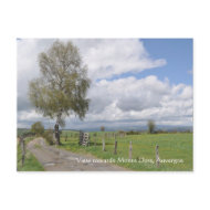 View of Monts Dore, Auvergne postcard