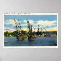 View of Old Shipwrecks in the Harbor Posters