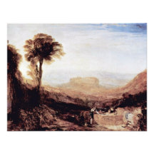 View Of Orvieto By Turner Joseph Mallord William Invitation
