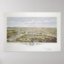 View of Paris from Bois de Boulogne Print