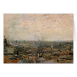 View of paris from Montmarte by Vincent van Gogh Greeting Card