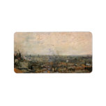 View of paris from Montmarte by Vincent van Gogh Personalized Address Labels