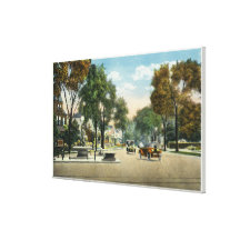 View of Park and Fairfield Avenues Stretched Canvas Print
