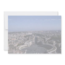 View of Piazza San Pietro from St. Peter's Basilic Custom Announcement