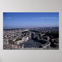View of Piazza San Pietro from St. Peter's Basilic Print