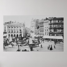 View of Piccadilly Circus, c. 1900 Posters
