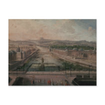 View of Place Dauphine and the Seine Post Card
