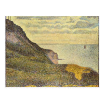 View of Port-en-Bessin by Georges Seurat Postcards