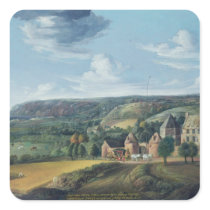 View of Potrel Manor, near Dragey in Normandy Square Stickers