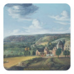 View of Potrel Manor, near Dragey in Normandy Square Stickers