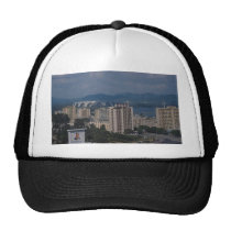 View of Pyongyang, North Korea hats