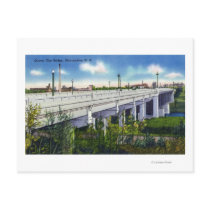 View of Queen City Bridge Postcards