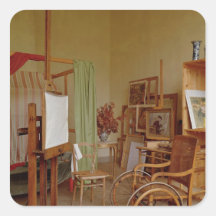 View of Renoir's studio, used from 1907 Square Sticker