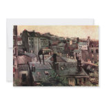 View of Roofs and Backs of Houses by van Gogh Custom Announcements