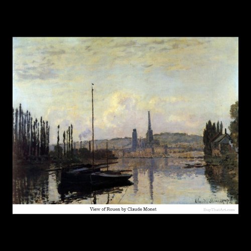 View of Rouen by Claude Monet Posters