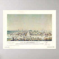 View of Sacramento City during Great Inundation Print