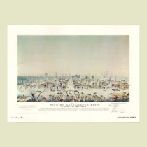 View of Sacramento City during Great Inundation posters