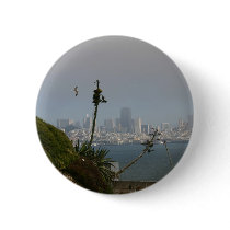 View Of San Francisco From Alcatraz Button